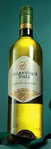 OK Liquor Durbanville Hills Chardonnay, Sauvignon Blanc, Pinotage, Shiraz, Merlot or Cabernet Sauvignon offer