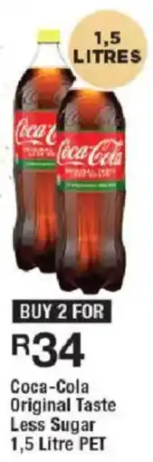 OK Liquor Coca-Cola Original Taste Less Sugar offer