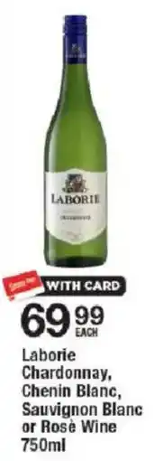 OK Liquor Laborie Chardonnay, Chenin Blanc, Sauvignon Blanc or Rosé Wine offer
