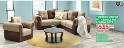 Best Home And Electric Toronto corner with single seat lounge suite offer