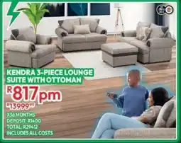 Best Home And Electric Kendra lounge suite with ottoman offer