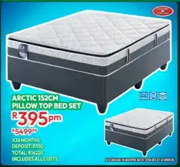 Best Home And Electric Arctic 152cm pillow top bed set offer