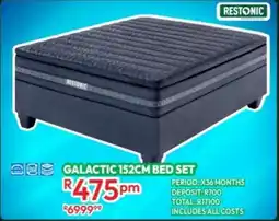 Best Home And Electric Restonic galactic 152cm bed set offer