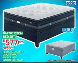 Best Home And Electric Edblo baltic 152cm bed set offer