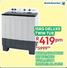 Best Home And Electric Kelvinator deluxe twin tub offer