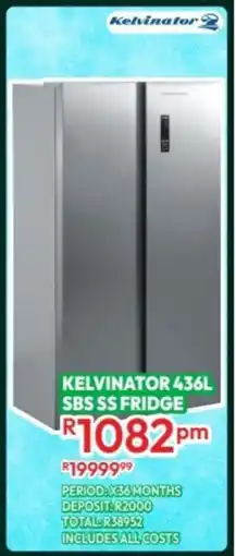Best Home And Electric Kelvinator sbs ss fridge offer