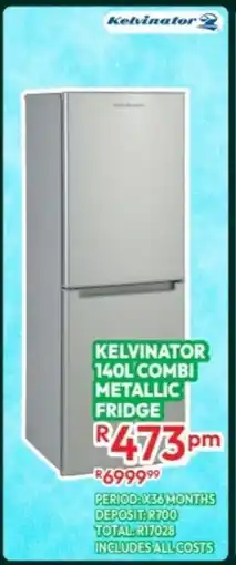 Best Home And Electric Kelvinator combi metallic fridge offer