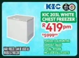 Best Home And Electric KIC white chest freezer offer