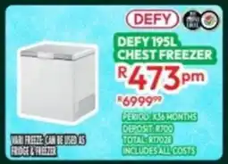 Best Home And Electric Defy chest freezer offer