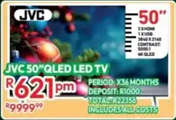 Best Home And Electric JVC 50"QLED LED TV offer