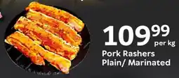 Oxford Freshmarket Pork Rashers Plain/ Marinated offer