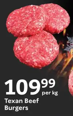 Oxford Freshmarket Texan Beef Burgers offer