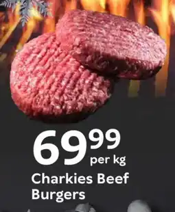 Oxford Freshmarket Charkies Beef Burgers offer