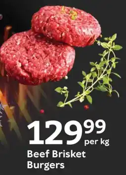 Oxford Freshmarket Beef Brisket Burgers offer