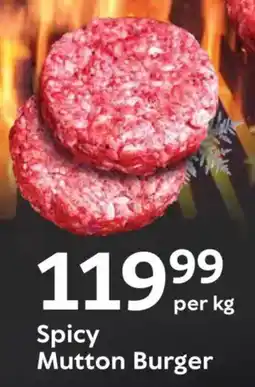 Oxford Freshmarket Spicy Mutton Burger offer