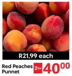 Oxford Freshmarket Red Peaches Punnet offer
