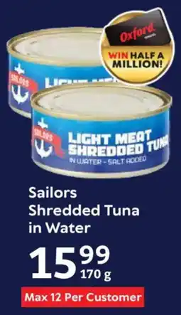 Oxford Freshmarket Sailors Shredded Tuna in Water offer