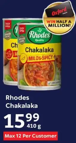 Oxford Freshmarket Rhodes Chakalaka offer