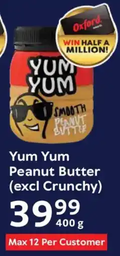 Oxford Freshmarket Yum Yum Peanut Butter offer