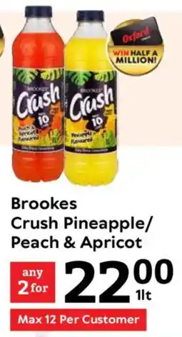 Oxford Freshmarket Brookes Crush Pineapple/ Peach & Apricot offer