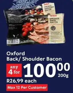 Oxford Freshmarket Oxford Back/ Shoulder Bacon offer