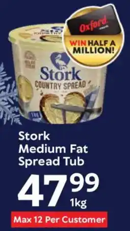 Oxford Freshmarket Stork Medium Fat Spread Tub offer