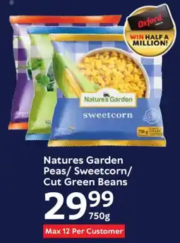 Oxford Freshmarket Natures Garden Peas/ Sweetcorn/ Cut Green Beans offer