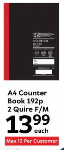 Oxford Freshmarket A4 Counter Book 192p 2 Quire F/M offer