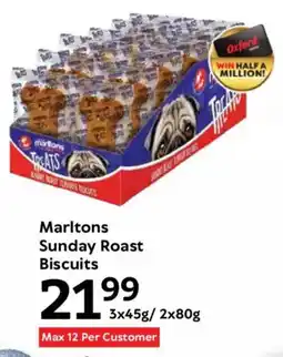 Oxford Freshmarket Marltons Sunday Roast Biscuits offer
