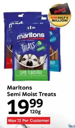 Oxford Freshmarket Marltons Semi Moist Treats offer