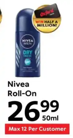 Oxford Freshmarket Nivea Roll-On offer