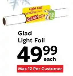 Oxford Freshmarket Glad Light Foil offer