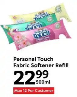 Oxford Freshmarket Personal Touch Fabric Softener Refill offer