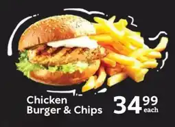Oxford Freshmarket Chicken Burger & Chips offer
