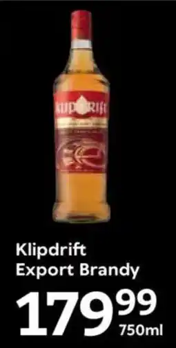 Oxford Freshmarket Klipdrift Export Brandy offer