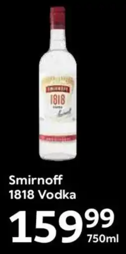 Oxford Freshmarket Smirnoff 1818 Vodka offer
