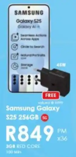 Chatz Connect Samsung Galaxy S25 256GB offer