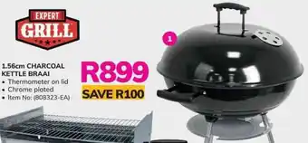 Game Expert Grill 1.56cm Charcoal Kettle Braai offer