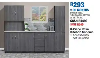 3-Piece Italia Kitchen Scheme