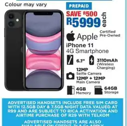 OK Furniture Apple iPhone 11 4G Smartphone offer
