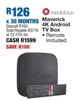 OK Furniture Maverick 4K Android TV Box offer