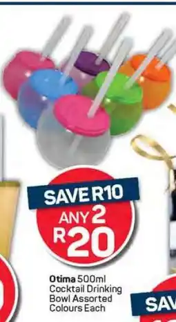 Pick n Pay Otima 500ml Cocktail Drinking Bowl Assorted Colours Each offer