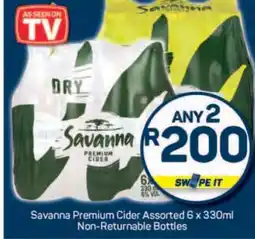 Pick n Pay Savanna Premium Cider Assorted 6 x 330ml offer