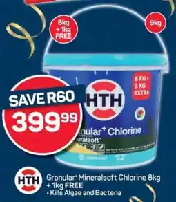 Pick n Pay Granular* Mineralsoft Chlorine 8kg + 1kg FREE offer