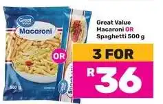 Game Great Value Macaroni OR Spaghetti offer