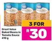 Game Great Value Baked Beans in Tomato Sauce 410 g offer