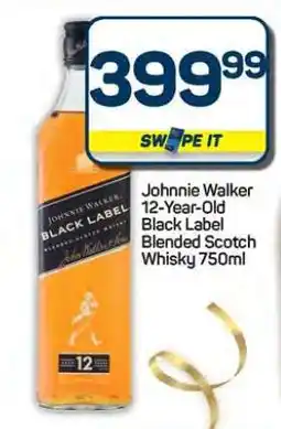 Pick n Pay Hypermarket Johnnie Walker 12-Year-Old Black Label Blended Scotch Whisky 750ml offer