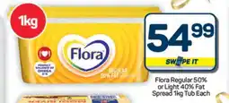 Pick n Pay Hypermarket Flora Regular or Light Fat Spread offer