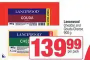 Spar Lancewood Cheddar And Gouda Cheese-900g Per Pack offer
