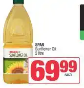 Spar Spar Sunflower Oil-2Ltr offer